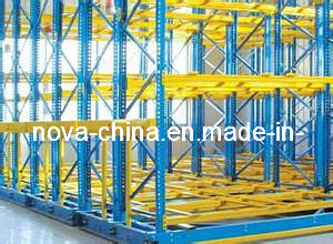 Warehouse Heavy Duty Pallet Movable Rack with Rails