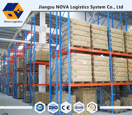 Blue Frame and Orange Beam Pallet Racking with Ce Certificated