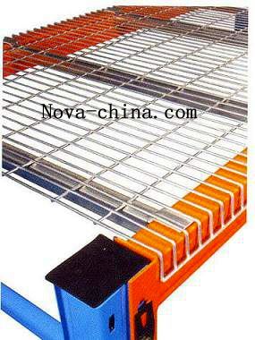 Inverted F Support Wire Mesh Decking for Pallet Rack