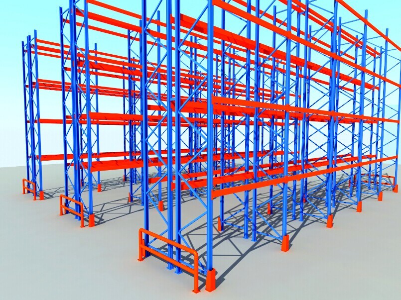 Warehouse Storage Double Pallet Rack