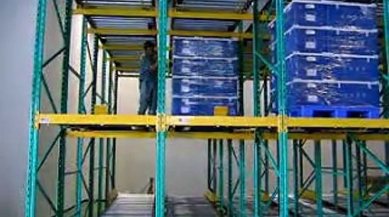 Automated Warehouse Storage Gravity Pallet Racking 