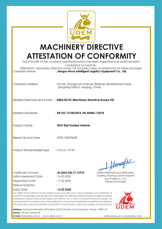 6-CE-RGV Rail Guided Vehicle