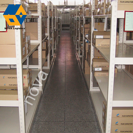 Medium Duty Metal Q235 Steel Teardrop Longspan Rack Commercial Stacking Racks & Shelves
