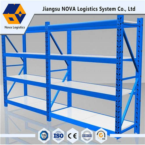 Electrostatic powder coating line for steel shelves