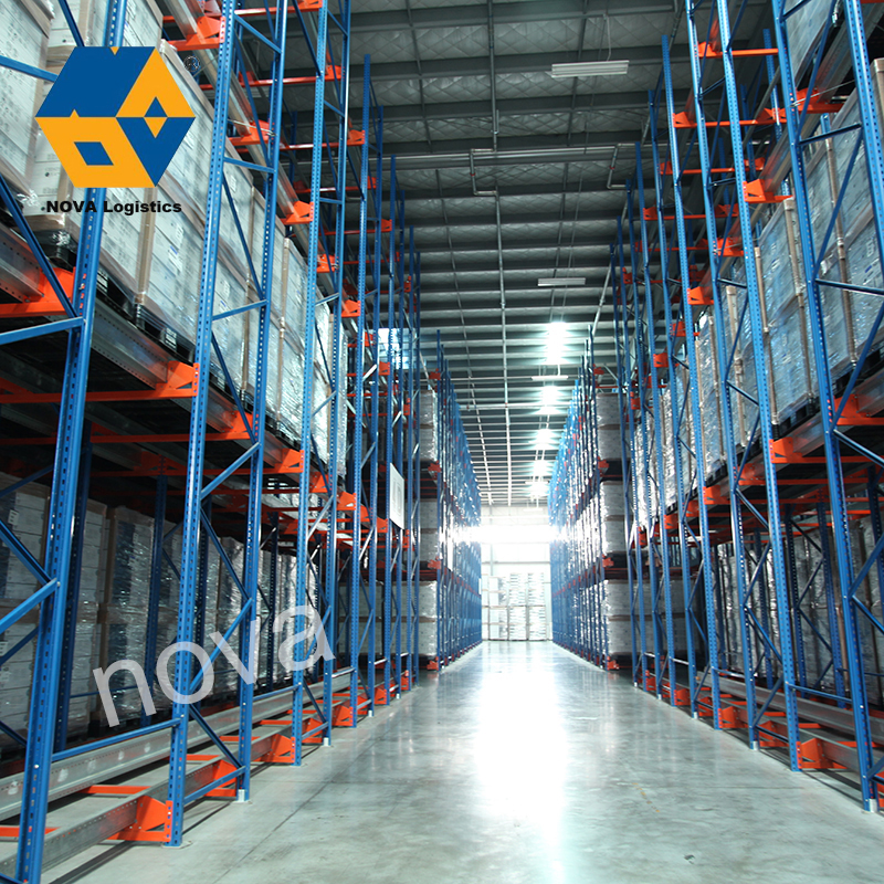Heavy Duty Stable Drive in Shuttle Pallet Rack operating in a high-density industrial warehouse