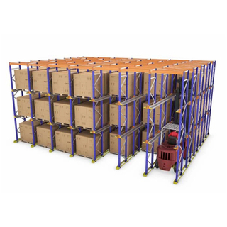 Food No-folding Drive in Style Pallet Racking